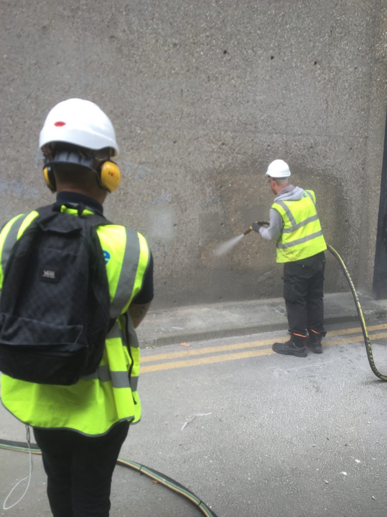 Trellick Tower - WET Blasting