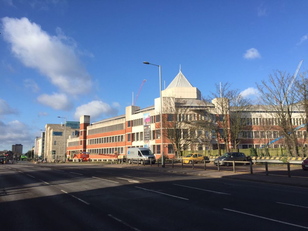 Sentinel house Norwich - Doff and Wet blast