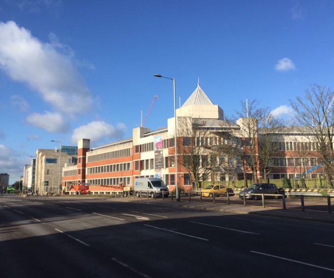 Sentinel House Norwich - Doff and Wet blast