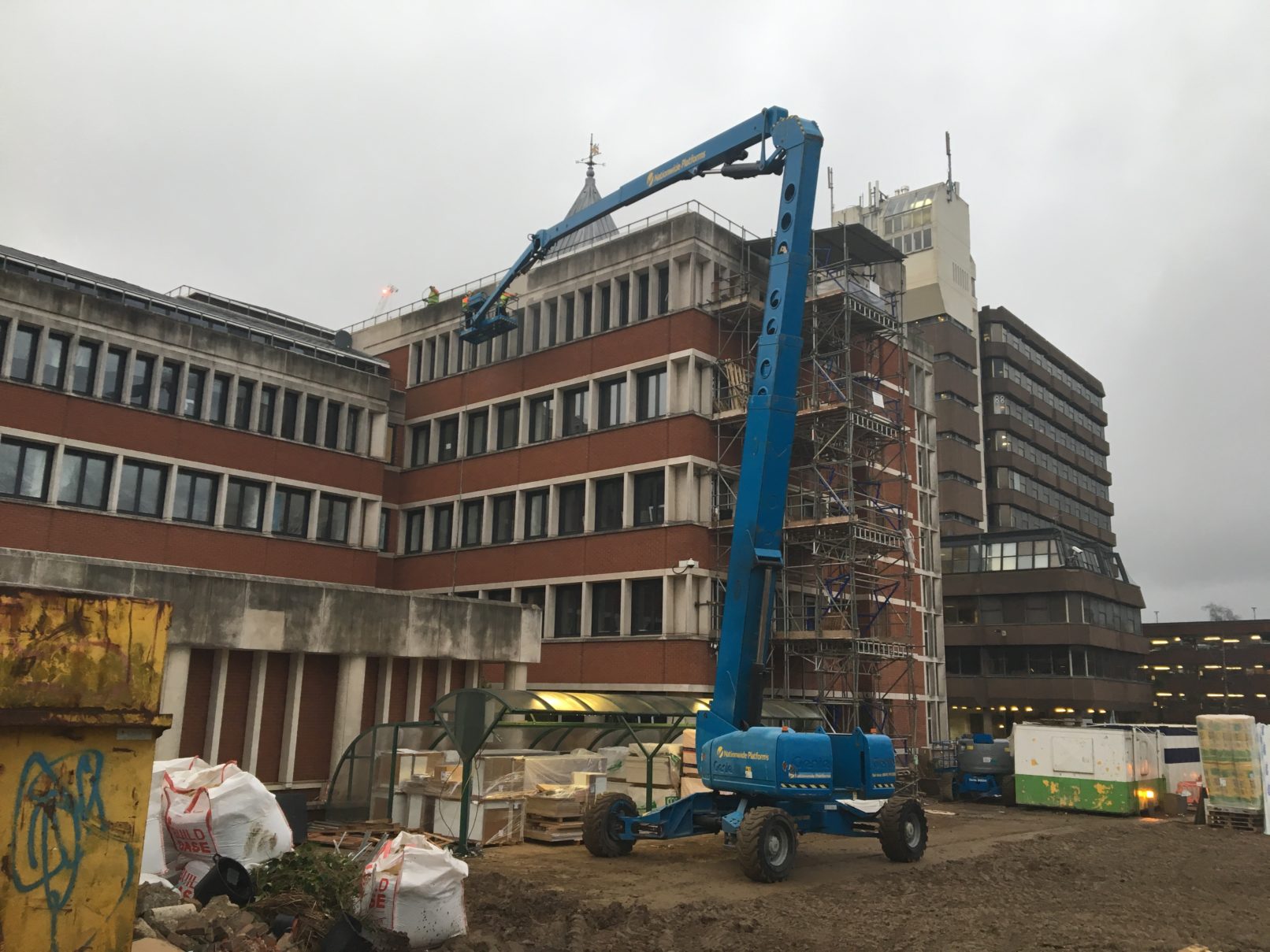 Sentinel house Norwich - Doff and Wet blast