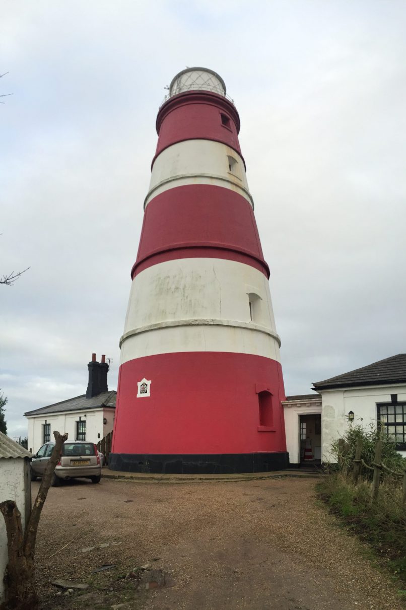 Happisburg Lighthouse - paint removal on staircase