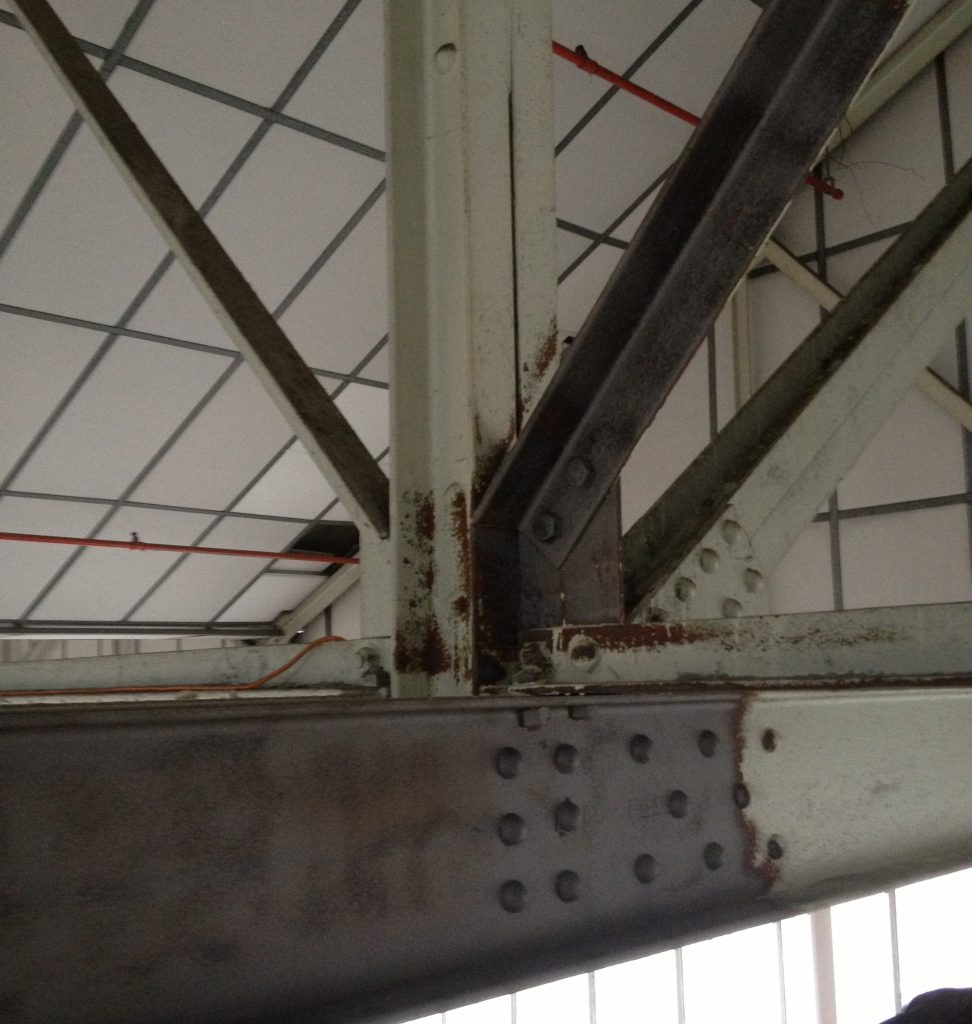 RAF Mildenhall Hanger roof stucture